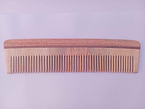 סט של 3 מסרקי עץ נאים טהורים לשיער חזק ומבריק | שן רחבה שן מסרק | מסרק שן עדין מסרק | מסרק נם שיניים